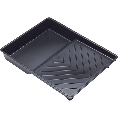 Bac 255 mm en plastique 100% recyclé pour rouleau,texturé, antidérapant, parfait pour les rouleaux jusqu’à 255 mm et tous les types de peinture,vernis (1/4)