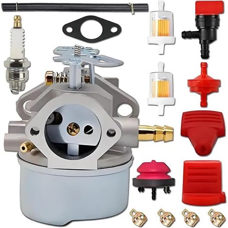 Carburador Tecumseh 640052 para motores de 8 HP y 10 HP, reemplaza a los números 640349, 640054 y 640058, tamaño de surtidor, para soplador de nieve.