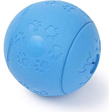 Confezione di giocattoli per cani in gomma naturale, diametro 8 cm, - giocattoli per cani in gomma - palla da gioco per cani in gomma - giocattolo da masticare - cucciolo grande - palla per cani (blu) (1/5)