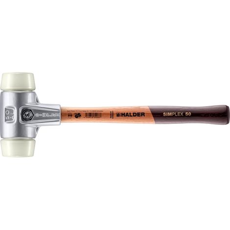 HALDER SIMPLEX Schonhammer Ø 50 mm Nylon mit Aluminiumgehäuse (1/5)