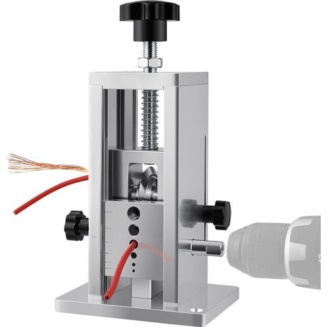 Machine à dénuder électrique et manuelle pour câbles, outil multifonction réglable, structure robuste et utilisation facile pour recyclage et traitement des fils cuivre (1/5)