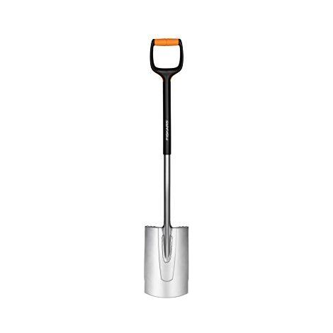 Beche bord droit M avec tete/manche en Acier - Fiskars 131480 Xact