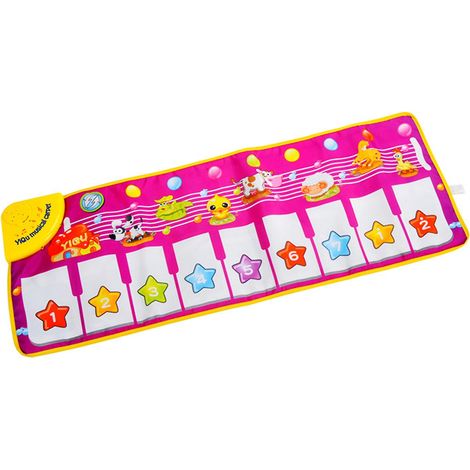 Tapis de jeu clavier piano, tapis de danse, tapis de musique électronique, couverture tactile, cadeaux de Noël, jouets pour (1/5)