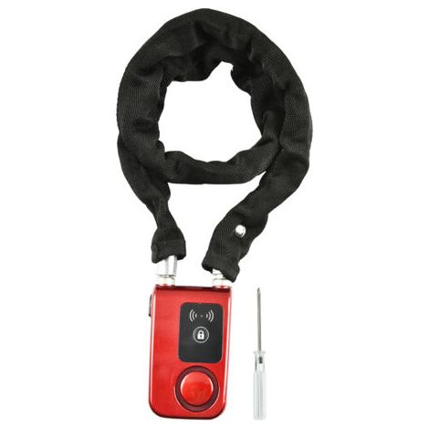 QORVA- Y797G étanche intelligent Bluetooth chane de vélo serrure antivol Smartphone contrle serrure rouge