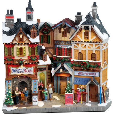 Lemax Alpine Winter Shops B/O – Alpine Wintershops B/O für das Weihnachtsdorf