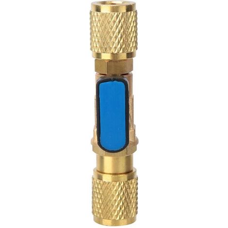 Adaptateur de vanne à boisseau sphérique de réfrigération en laiton Connecteur de vanne à boisseau sphérique de réfrigérant G1/4'' (1/5)