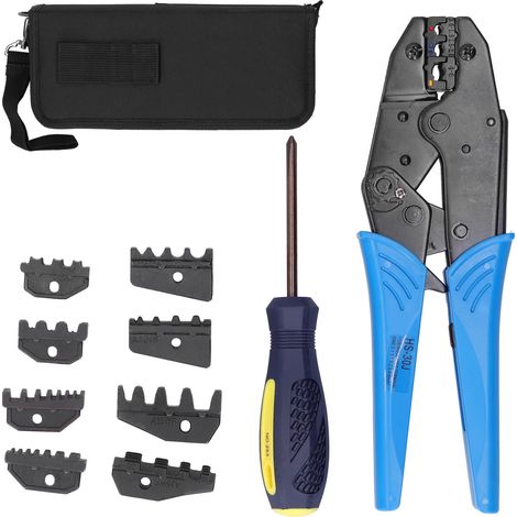 Pince à sertir portable HS-30J, jeu de 30 mâchoires Oxford, sertisseuse de cosses et fils électriques manuelle