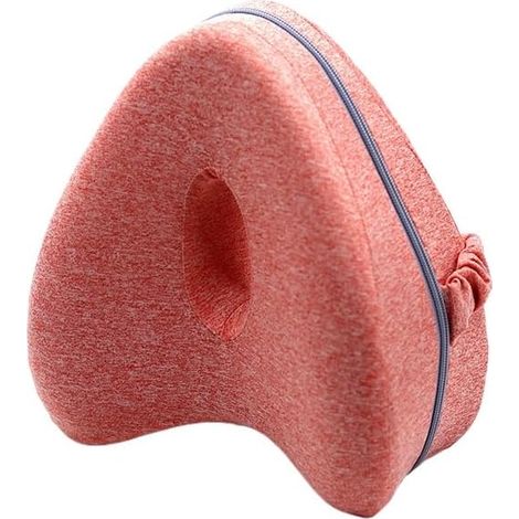 Oreiller d'alignement des Hanches- Soulage Les douleurs sciatiques et Jambes Personnes Dormant sur Le côté Coussin Entre Jambes pour Dormir(Rose) (1/2)