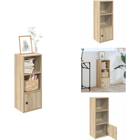 Bibliothèque chêne sonoma 31x24x77 cm bois d'ingénierie - Bibliothèque - Bibliothèques - Étagère À Livres - Armoire De Rangement (1/5)
