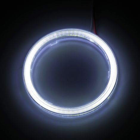 Paar Halo-Ringe, COB-LED-Angel-Eye-Tagfahrlichter für Motorrad/Auto, 70 mm (1/3)