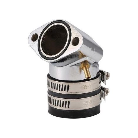 Adaptateur coudé en alliage d'aluminium pour carburateur de moteur de scooter GY6 150 cm3 Go (1/5)