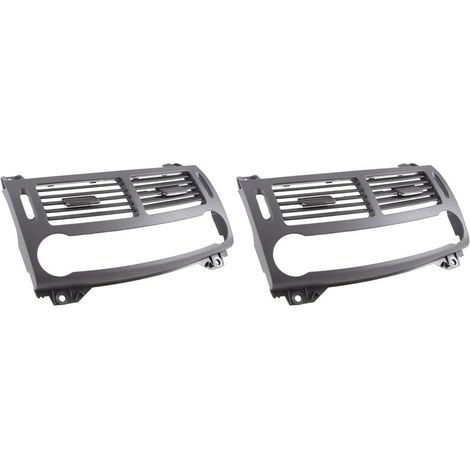 Due coperture per il pannello della bocchetta di ventilazione centrale anteriore (grigio scuro) per Mercedes-Benz Classe E W211 (modelli 2003-2008).