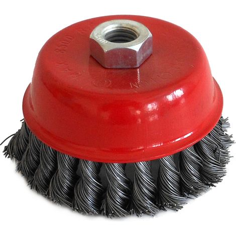 Utilia SPAZZOLA A TAZZA A MAZZETTI RITORTI attacco M14 Ø mm. 100
