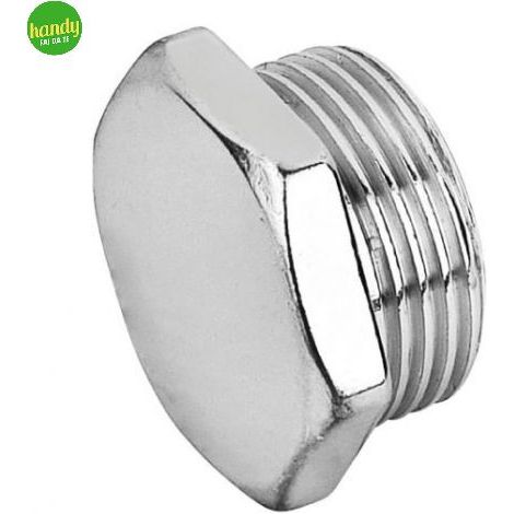 Tappo in ottone cromato tiemme maschio 3/4