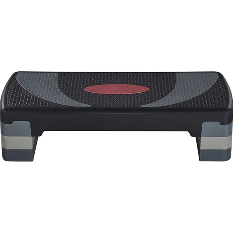 Yaheetech Step da Aerobica Piattaforma Step Regolabili con 3 Altezze Esercizio Allenamento Stepper per Fitness per Domestico Palestra Ufficio con Base Antiscivolo 79,5 x 30 cm Grigio