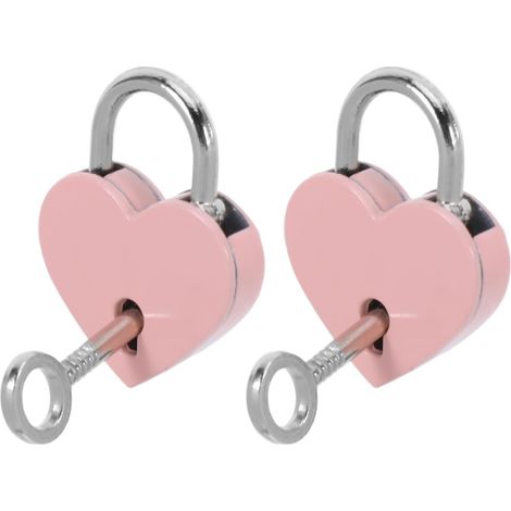 miniature en alliage rose Tofficu en forme de cœur lot de 2 (1/5)