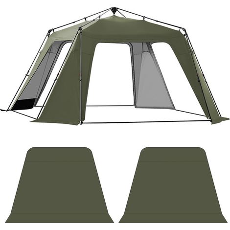 Rideau de porte pour auvent, tente, dôme, Camping, Protection solaire, étanche, 2 pièces (1/5)