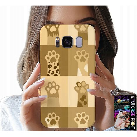 Hülle für Samsung Galaxy S8 – Katzenmotiv, Katzenmuster, Katzenpfoten (1/5)