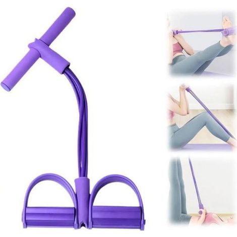 Bandes De Résistance Fitness,Sit-Up Bodybuilding Expander Bandes Corde De Tension,4 Tubes Avec Pédale De Tr ELASTIQUE DE RESISTANCE (1/5)