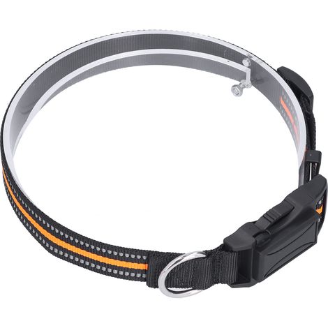 Collier pour animaux de compagnie ajustable avec traceur GPS anti-perte et suivi intelligent en temps réel pour une utilisation intérieure et extérieure (orange). (1/5)