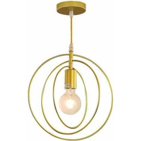 Lustre (suspension) - PZCC - Vintage cage - Noir - Métal - Rétro (1/4)
