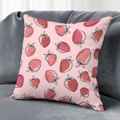 Housse de coussin fleurs colorées, décoration maison intérieur extérieur,45×45cm (1/5)