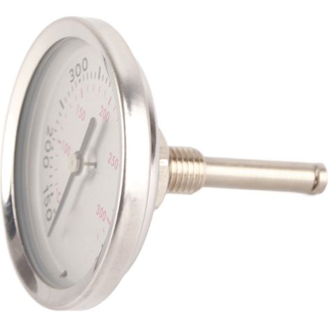 Grillthermometer aus Edelstahl, bimetallisch, hohe Genauigkeit, 100–475 °F, einfache Montage, vielseitig einsetzbar (1/5)