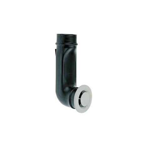 Atlantic – Bouche VMC coudée 80mm 422145 – Plastique blanc pour installation facile – Compatible VMC double et simple flux – Anti-encrassement (1/3)