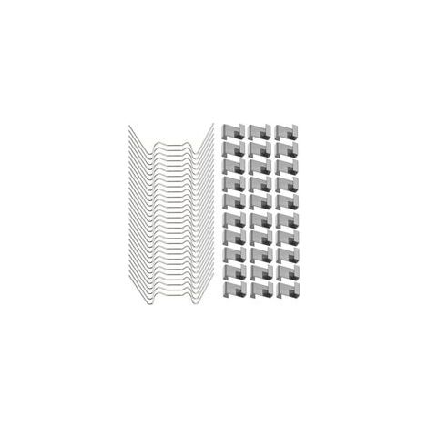 Clip di fissaggio per vetri di serra in acciaio inox BRAVIX (50 clip a filo W per vetrate di serra e 50 clip a sovrapposizione Z per vetrate di serra)