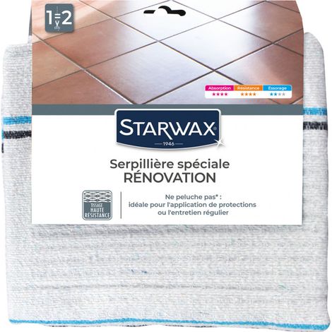 Serpillière gaufrée extra blanche Starwax (1/2)