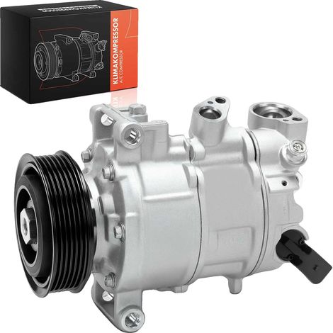 Compresseur Climatique, Diamètre de Poulie 100 mm, ID de Compresseur 6SEU14C, Réfrigérant R134a, Compatible avec AUDI, Conduite à Gauche (1/5)
