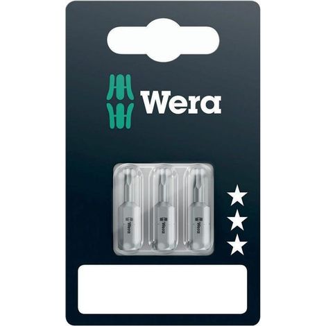 Wera 840/1 Z Set SB SiS Sechskant-Bit 2.0 mm, 2.5 mm, 3 mm Werkzeugstahl legiert, zähhart D 6.3 3 S (1/5)
