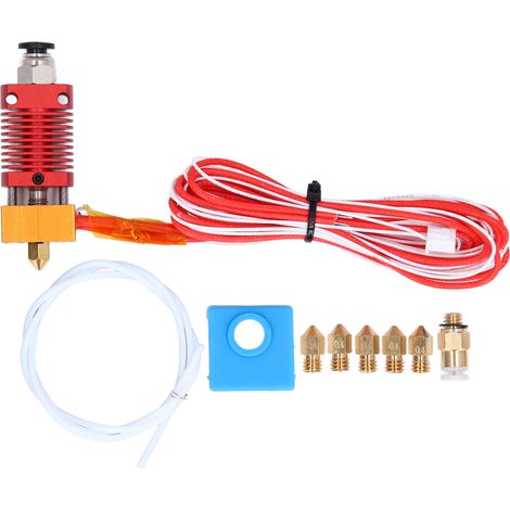 Kit de buse en laiton MK8 avec tête d'extrusion et tube de transition pour imprimante 3D (1/5)