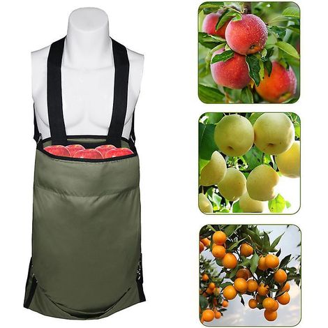 taille Largie: 49 86cm (vert Militaire) Sacs De Conservation De Fruits Et Lgumes De Jardin Sacs De Cueillette De Fruits Sacs De Pomme, Tabliers (1/5)
