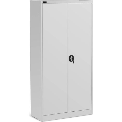 Armoire d'atelier 90 x 40 x 180 cm – Capacité de charge 160kg – 4 étagères – Finition grise pour environnement professionnel – Fromm & Starck (1/5)