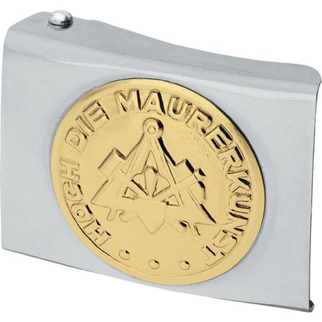 Boucle de ceinturon GREGOR maçon argent métal FHB (1/3)