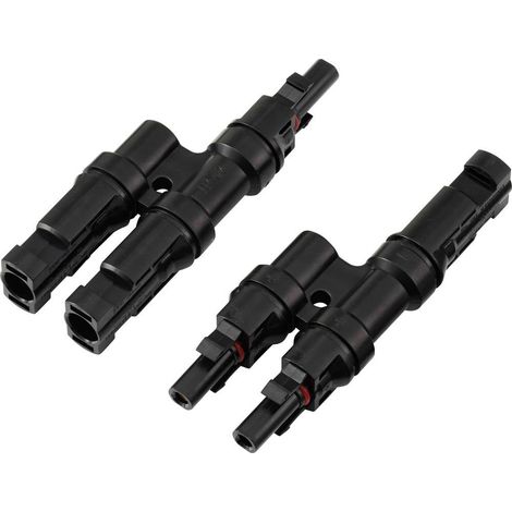Kit di connettori di derivazione PV a 2 ingressi TC-13805792 Nero TRU COMPONENTS Contenuto: 2 pz. (1/4)