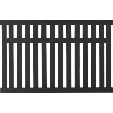 Plus Zaun Country 150 x 96 cm schwarz Sichtschutz (1/2)