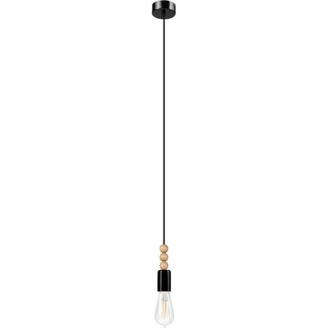 Lamkur Simon Plafonniers suspendus Slim Noir, 1x E27