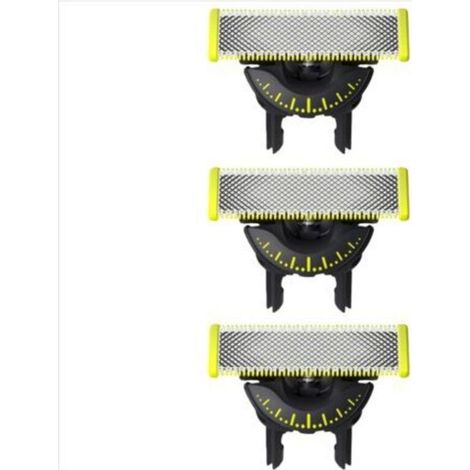 OneBlade 360 lames, pour tous les modèles OneBlade et OneBlade Pro, 3 pièces (modèle QP430/60),Rasoir QP2520 - Tête de rasage à petite lame en T - QP2523 - QP2630 - Série 6510 - Accessoire de rechange
