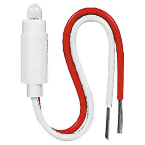 Lampada LED Spia per Pulsante Illuminabile Cavo 100 mm Ec Elettrocanali (1/2)
