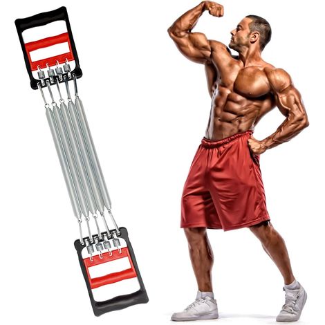 Extenseur de poitrine réglable avec 5 cordes, entraînement musculaire – DELKEVIC (1/5)