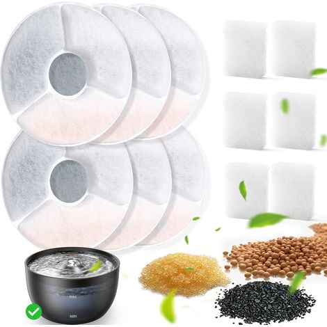 Pack de 6 Filtres à Triple Action pour 3L Fontaine a Eau Chat  ( FN-W23 ) (1/5)