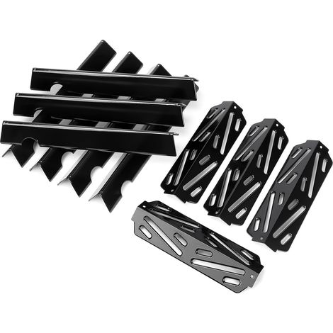 Bars de flavorizer 43,5 cm 66033 et réflecteur de chaleur 66040 pour barbecue à gaz, Weber Genesis II/LX 400, Genesis II E410, E435, S435 (2017 et plus récent), pièces de rechange en acier