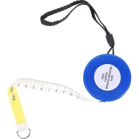 Ruban de Mesure Bleu pour Animaux 2,5 Mètre, Ruban de Mesure du Poids des Porcs et Bovins, Design Portable en Abs et Pvc, pour Fermes Plusieurs styles