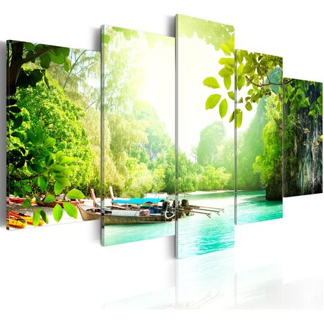 Quadro - Sotto la copertura degli alberi - 100x50 (1/4)