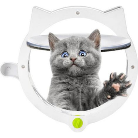 Porte pour chat trou pour chat trou pour porte pour chien sens d'entrée et de sortie - - contrôlable porte pour animaux (1/4)