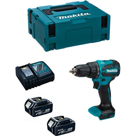 Taladro Percutor MAKITA DHP490RTJ (2 x 5,0 Ah + DC18RC + MAKPAC 2) (1/5)