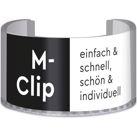 Clip en M 25 x 1 pièce Clip en M pour marquage de soupape
