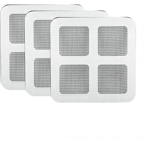 Lot de 10 patchs de réparation pour moustiquaire, patchs adhésifs résistants, 10 x 10 cm (1/5)